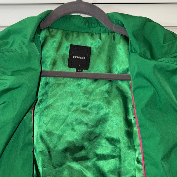 Express Vibrant Green Utility Jacket - Picture 3 of 3